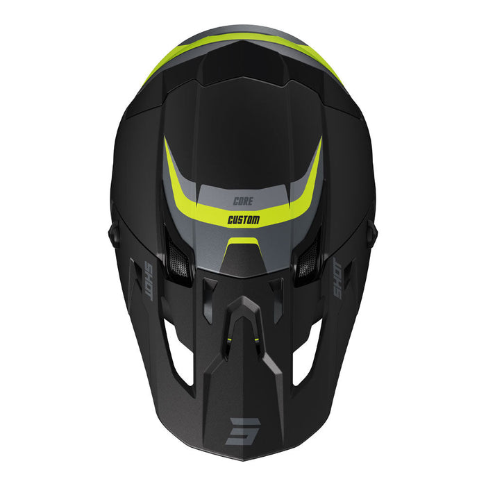Shot Core Helmet Custom Black/Neon Yellow MIPS Shot MX