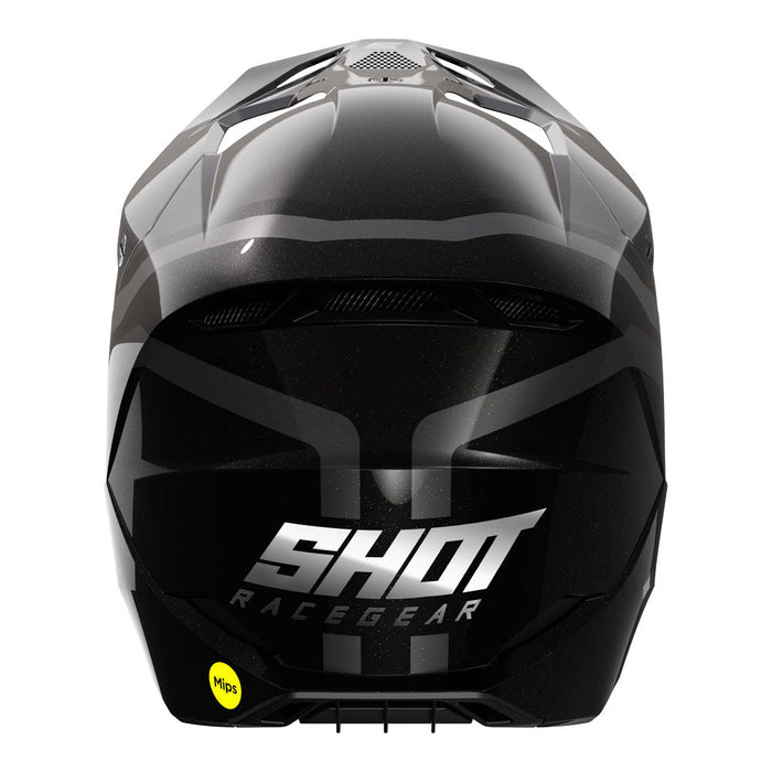 Shot Race Helmet Sky Grey Chrome Shot MX
