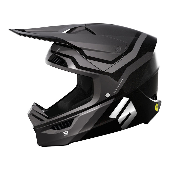 Shot Race Helmet Sky Grey Chrome Shot MX