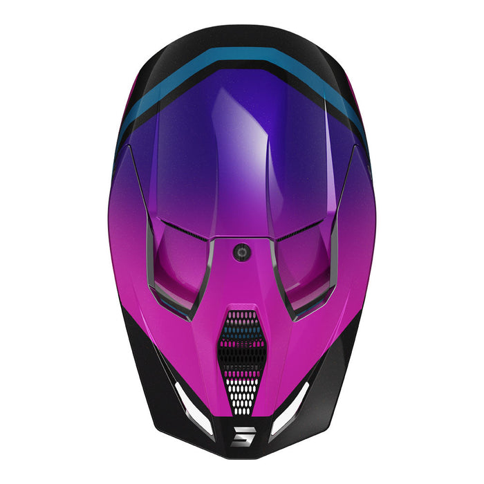 Shot Race Helmet Sky Purple Chrome Shot MX