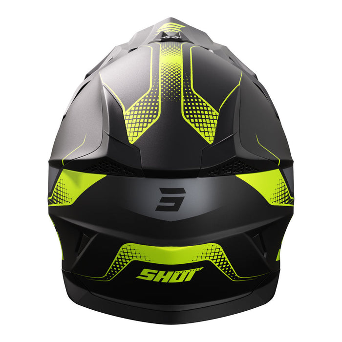 Shot Pulse Helmet Edge Matt Black/Neon Yellow Shot MX