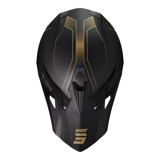 Shot Pulse Helmet Edge Matt Black/Gold Shot MX