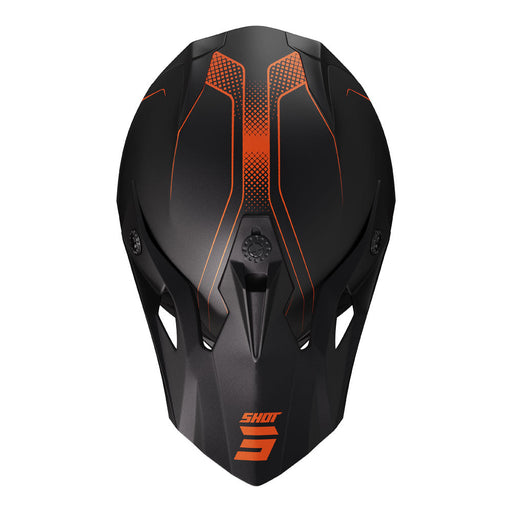 Shot Pulse Helmet Edge Matt Black/Orange Shot MX