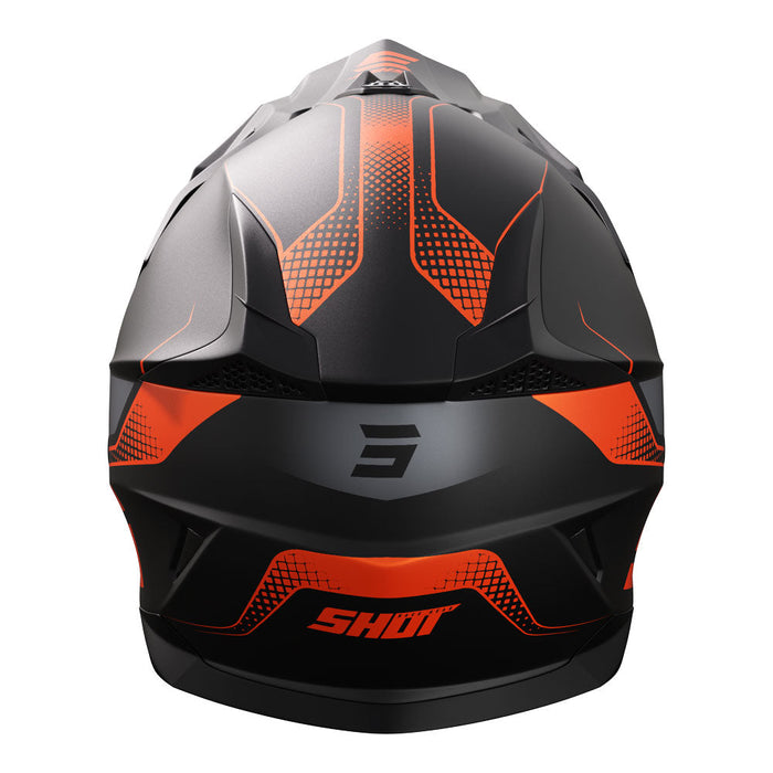 Shot Pulse Helmet Edge Matt Black/Orange Shot MX