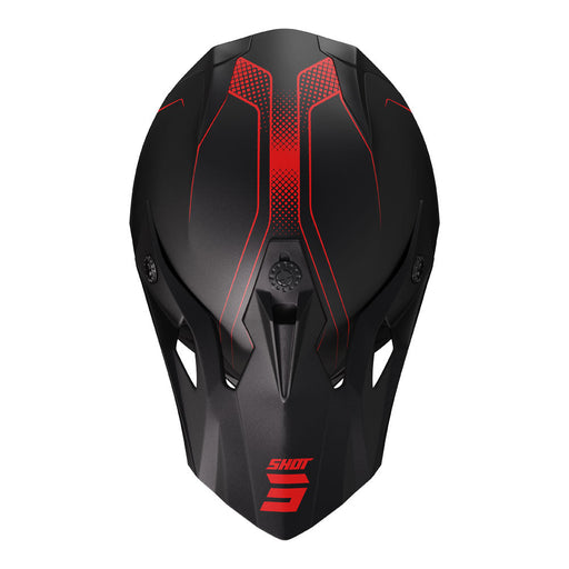 Shot Pulse Helmet Edge Matt Black/Red Shot MX