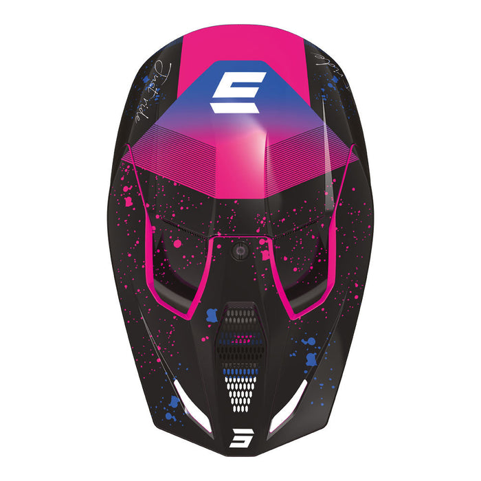 Shot Furious Kid Helmet Matrix Purple Glossy Shot MX