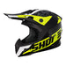 Shot Pulse Kid Helmet Airfit Black/White/Neon Yellow Shot MX