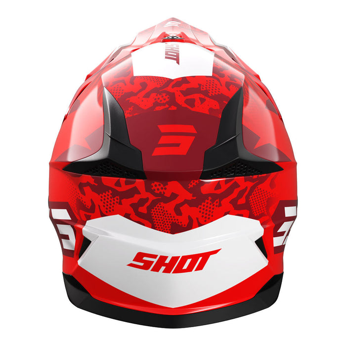 Shot Pulse Kid Helmet Airfit Red Glossy Shot MX