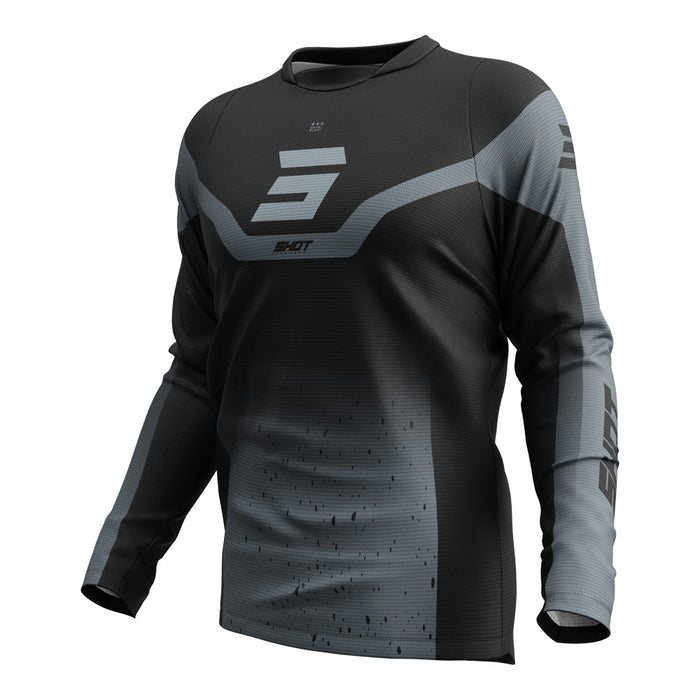 Shot Devo Blast Jersey Black/Grey Shot MX