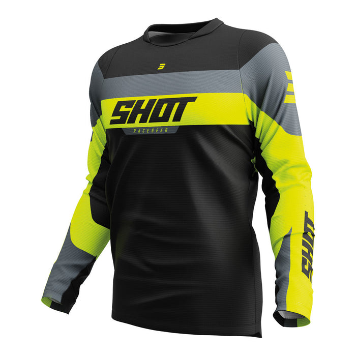 Shot Devo League Jersey Neon Yellow Shot MX