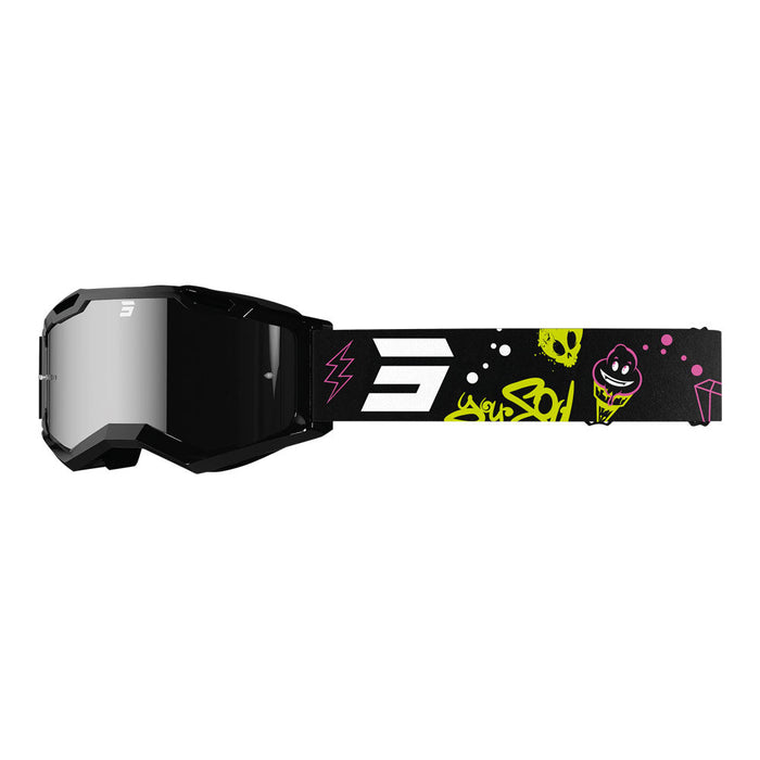 Shot Rocket Kid 2.0 Goggles Cartoon Iridium Black Glossy