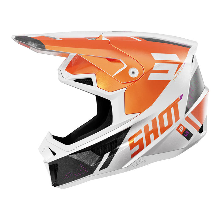 Shot Lite Ultra Helmet Orange Pearly Shot MX