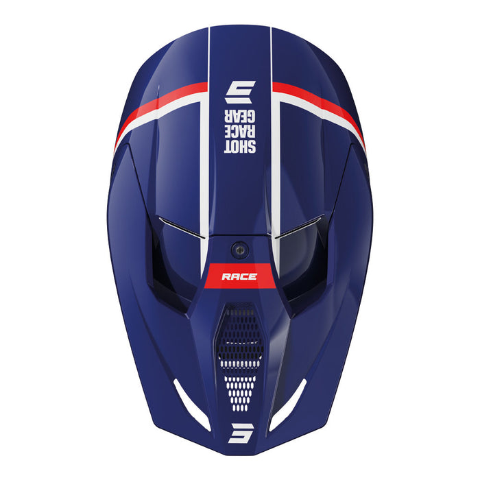 Shot Race Mythic Helmet Blue/Red Glossy Shot MX