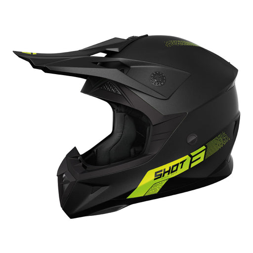 Shot Pulse Element Helmet Neon Yellow Matt Shot MX