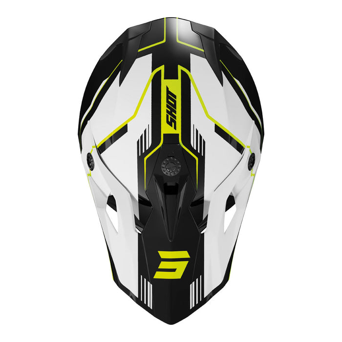 Shot Pulse Lines Helmet Black/Neon Yellow Glossy Shot MX