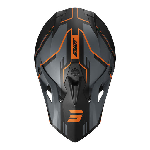 Shot Pulse Lines Helmet Black/Orange Matt Shot MX