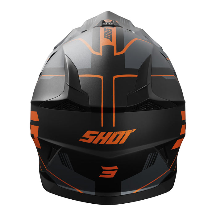 Shot Pulse Lines Helmet Black/Orange Matt Shot MX