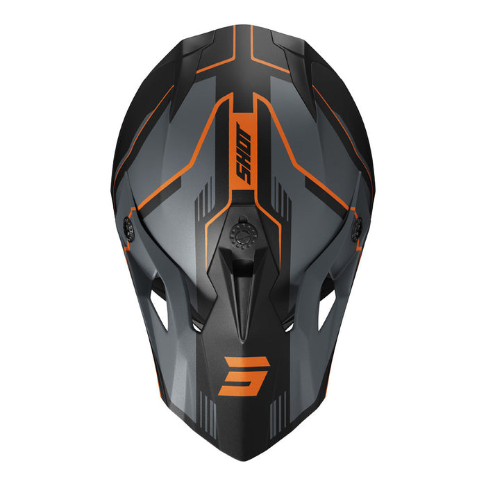 Shot Pulse Lines Helmet Black/Orange Matt Shot MX