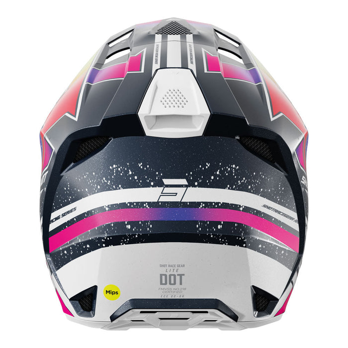 Shot Lite Racing Helmet Blue/Neon Yellow Pearly Shot MX