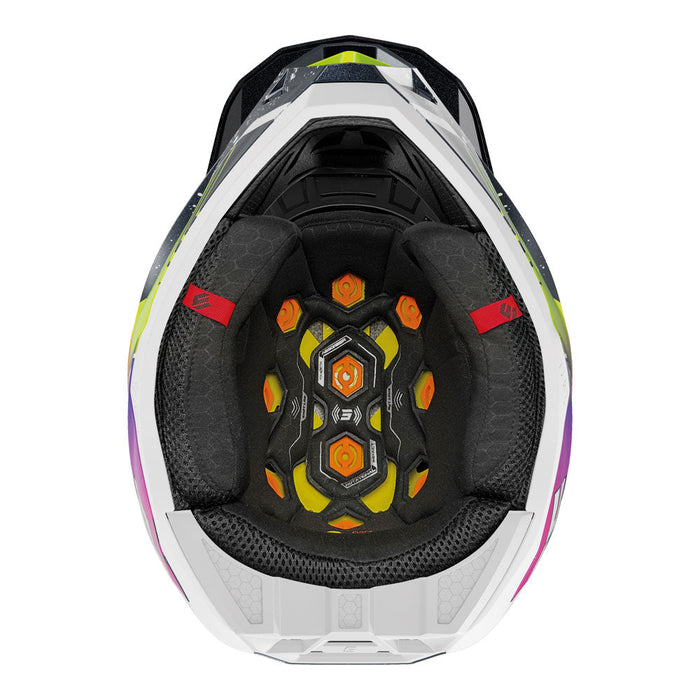 Shot Lite Racing Helmet Blue/Neon Yellow Pearly Shot MX