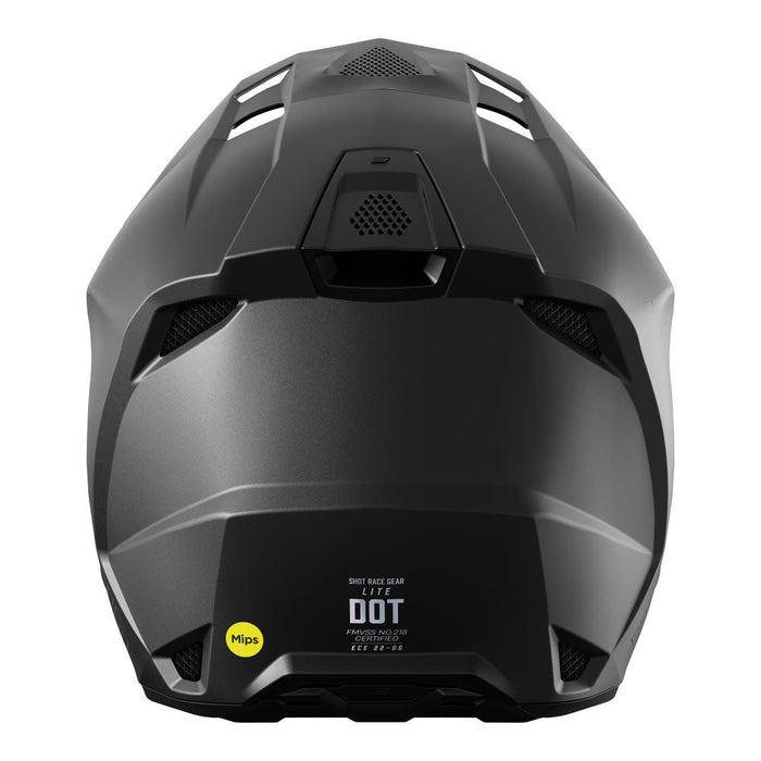 Shot Lite Solid Helmet Black Matt Shot MX