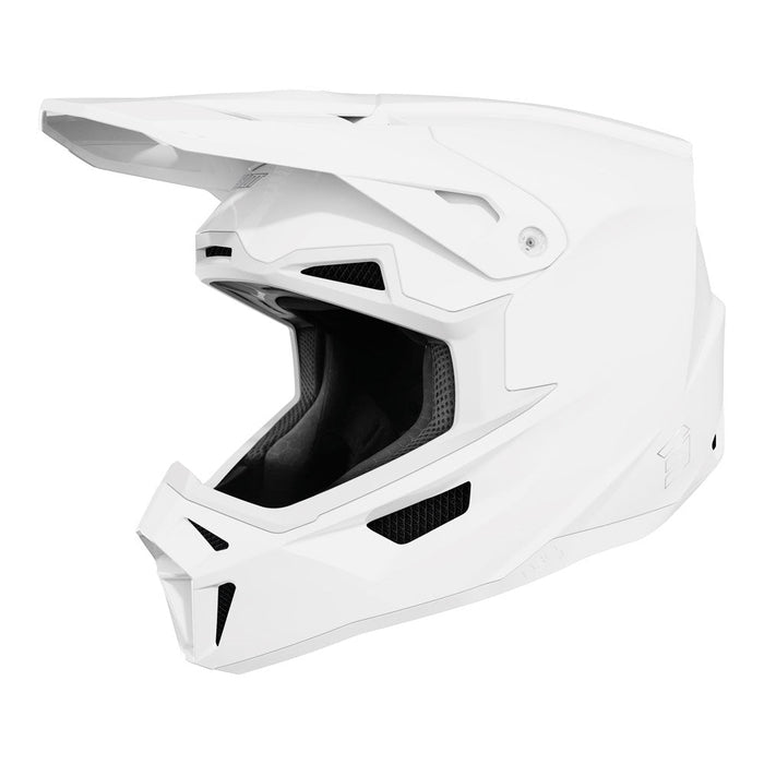 Shot Lite Solid Helmet White Glossy Shot MX