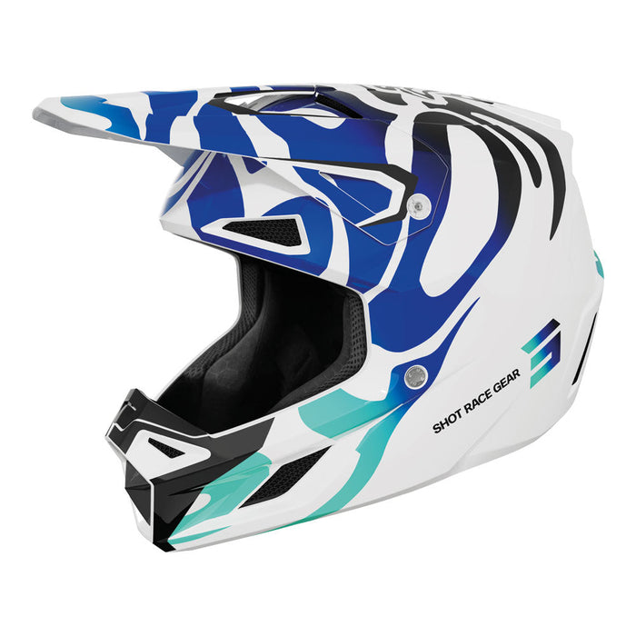Shot Speed Ghost Helmet Blue Glossy Shot MX