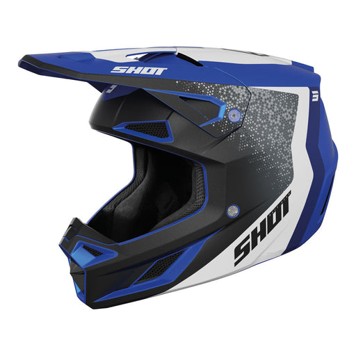 Shot Speed Hybrid Helmet Blue Matt Shot MX
