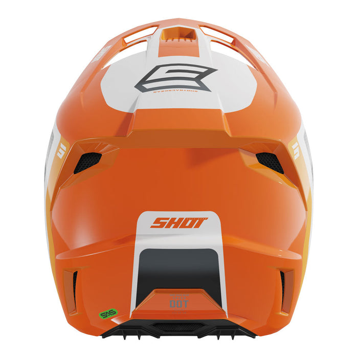 Shot Speed Hybrid Helmet Orange Glossy Shot MX