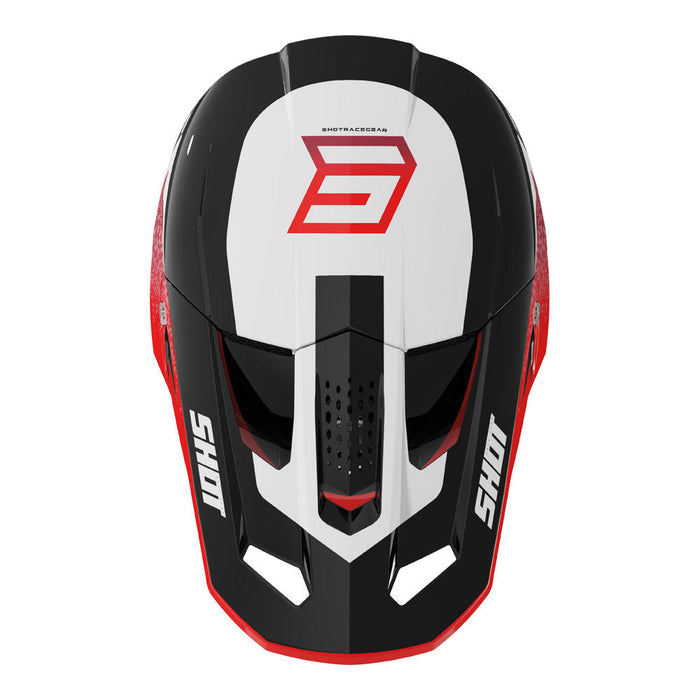 Shot Speed Hybrid Helmet Red Glossy Shot MX