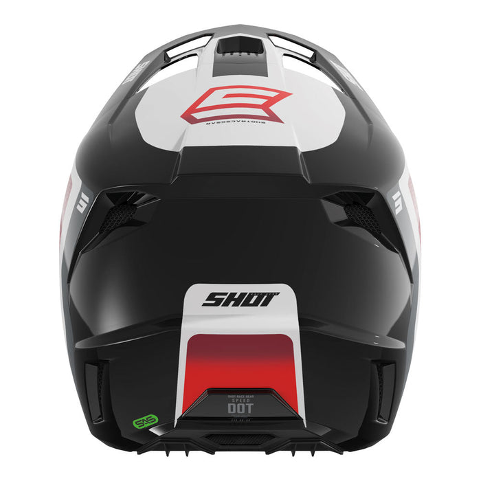 Shot Speed Hybrid Helmet Red Glossy Shot MX