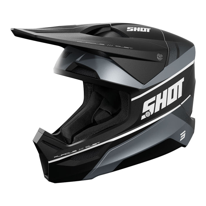 Shot Furious Dust Helmet Black Matt Shot MX
