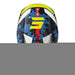 Shot Furious Flash Helmet Blue/Neon Yellow Glossy Shot MX