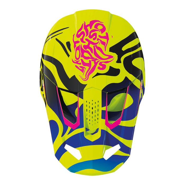 Shot Speed Kid Ghost Helmet Neon Yellow Glossy Shot MX