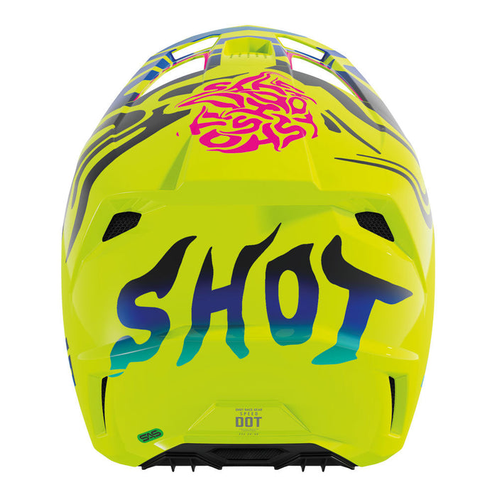 Shot Speed Kid Ghost Helmet Neon Yellow Glossy Shot MX