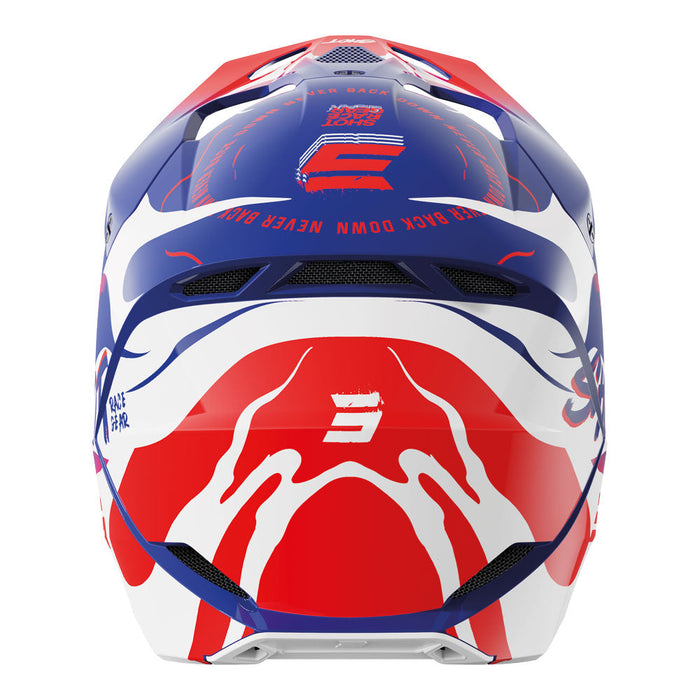 Shot Furious Kid Beast Helmet Blue/Red Glossy Shot MX