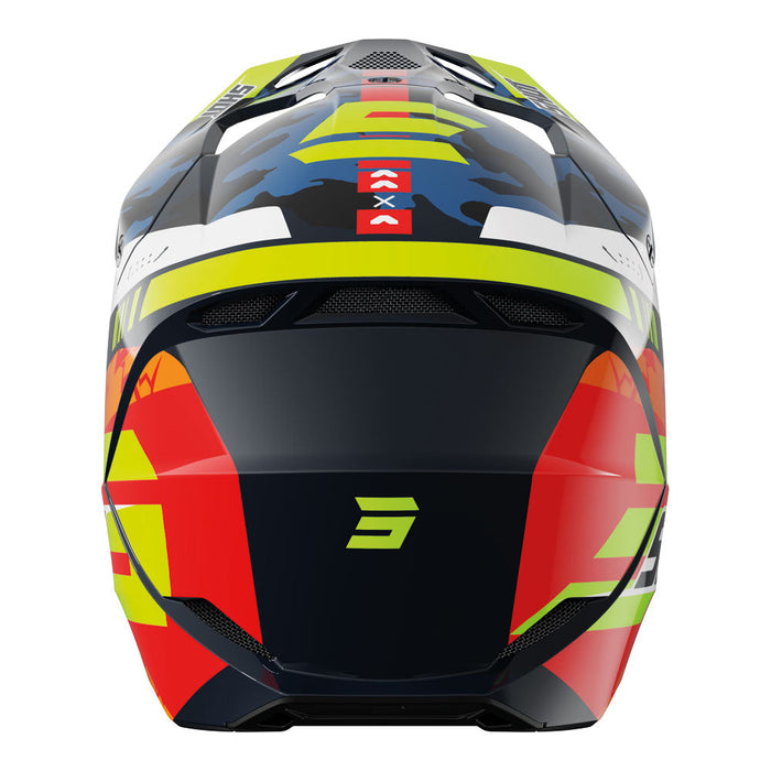 Shot Furious Kid Flash Helmet Blue/Neon Yellow Glossy Shot MX