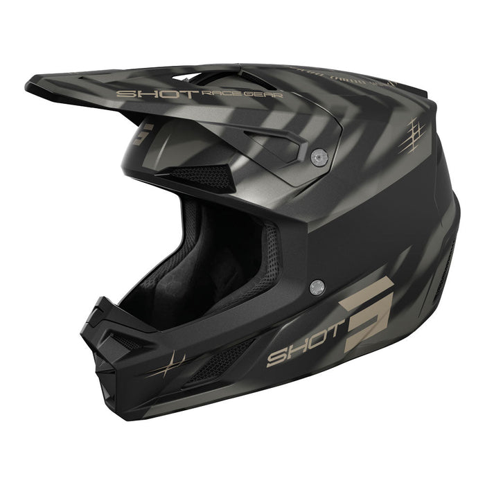 Shot Speed Tiger Helmet Black Matt
