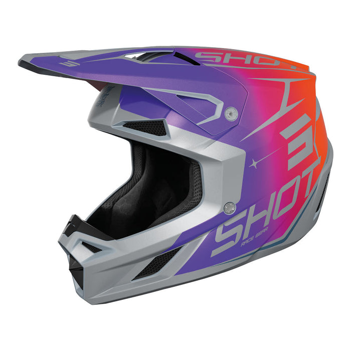 Shot Speed Kid Side Helmet Purple Matt