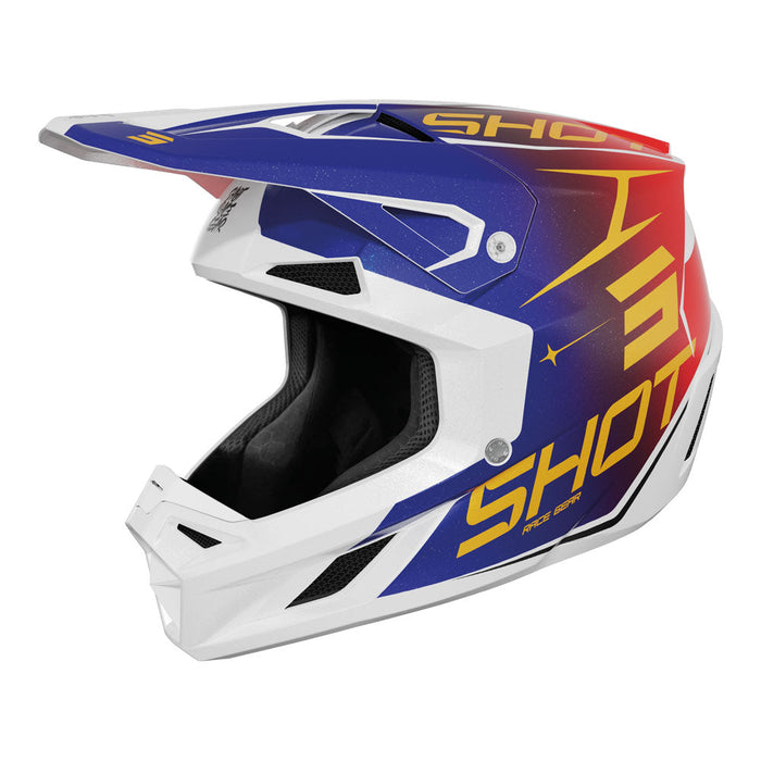 Shot Speed Kid Side Helmet Red/Blue Pearly