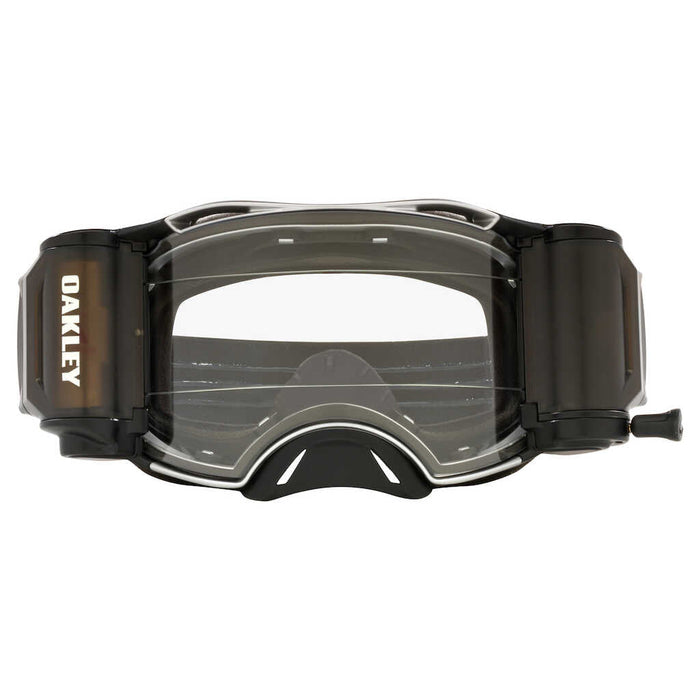 Oakley Airbrake Tuff Blocks Black Gunmetal Roll Off - Clear Lens Oakley