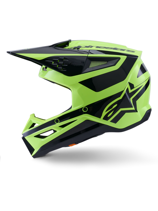 ALPINESTARS SM3 HEAT HELMET ECE06/DOT FLURO YELLOW/GLOSSY BLACK