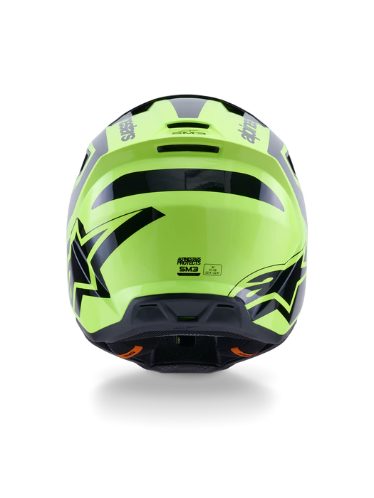 ALPINESTARS SM3 HEAT HELMET ECE06/DOT FLURO YELLOW/GLOSSY BLACK