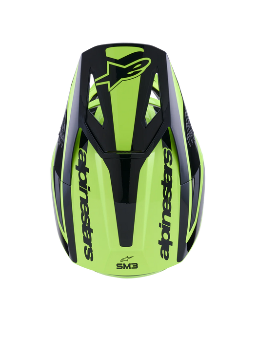 ALPINESTARS SM3 HEAT HELMET ECE06/DOT FLURO YELLOW/GLOSSY BLACK