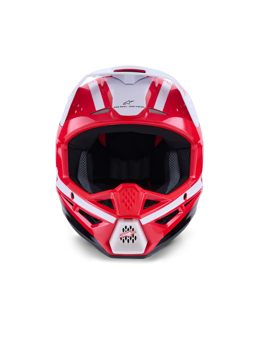 ALPINESTARS SM3 HEAT HELMET ECE06/DOT - RED/WHITE/BLACK GLOSSY