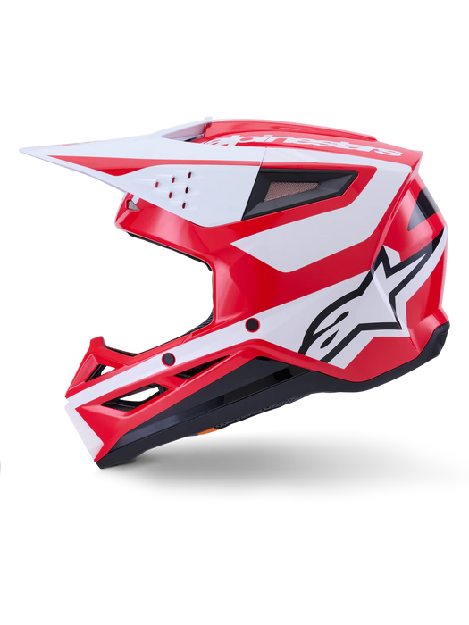 ALPINESTARS SM3 HEAT HELMET ECE06/DOT - RED/WHITE/BLACK GLOSSY