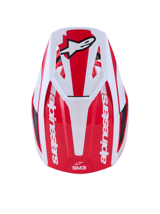 ALPINESTARS SM3 HEAT HELMET ECE06/DOT - RED/WHITE/BLACK GLOSSY