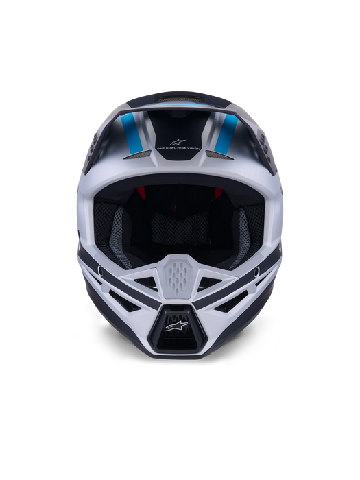 ALPINESTARS SM3 HEAT HELMET ECE06/DOT - SILVER/BLUE/BLACK MATT