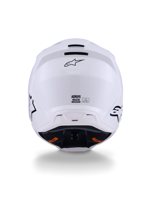 ALPINESTARS SM3 SOLID HELMET ECE06/DOT - WHITE GLOSSY
