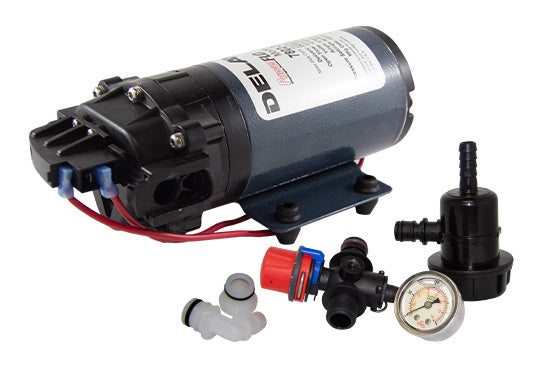 Delavan 7801-201 12V Pump - 3.8L/min 60psi - Regulator, Filter & Gauge Kit